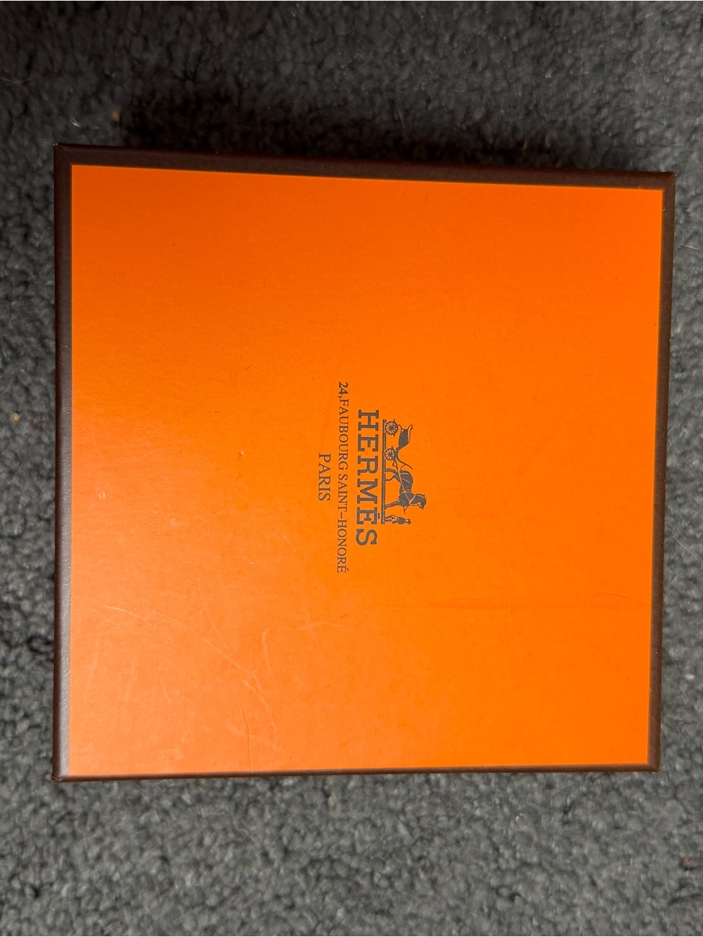 H-Orange Gift Box - Signature belt white 130cm